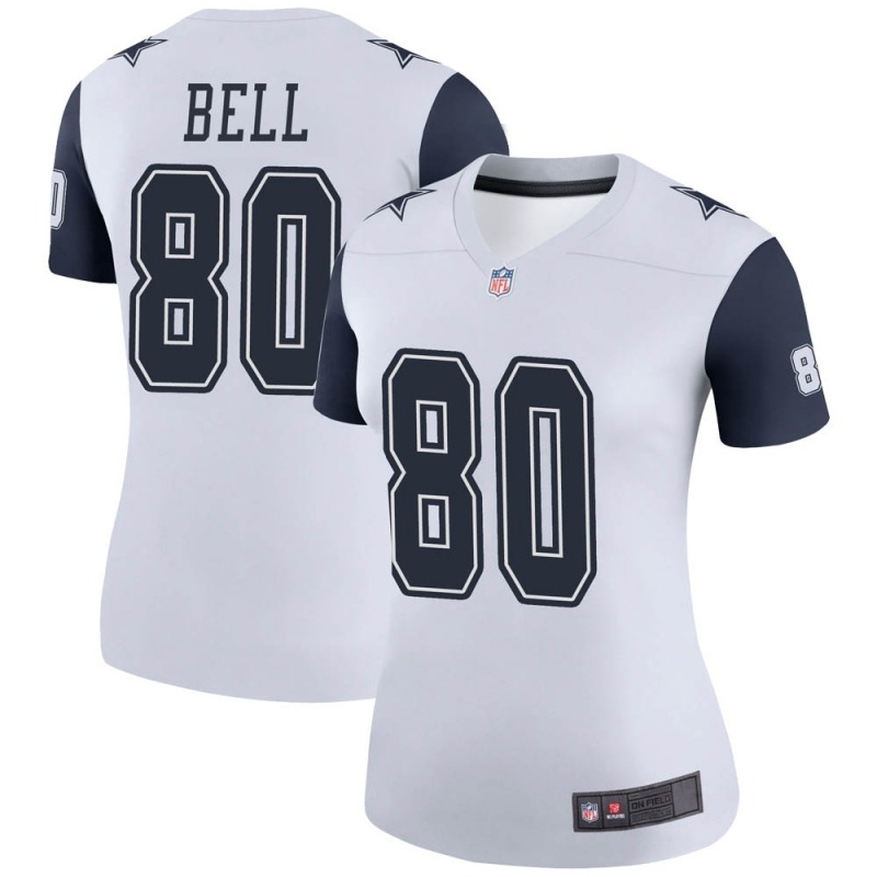 2020 Nike NFL Women Dallas Cowboys #80 Blake Bell White Legend Color Rush Jersey->women nfl jersey->Women Jersey